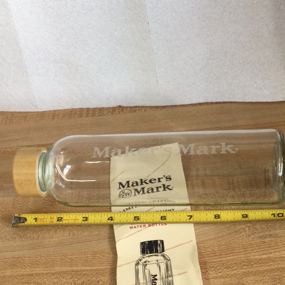 New Limited Edition Maker’s Mark Glass Water Bottle